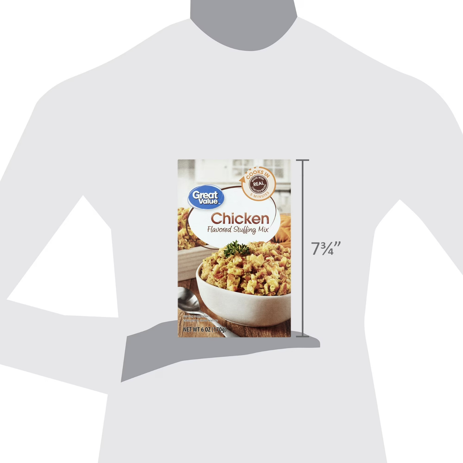 (8 Pack) Great Value Chicken-Flavored Stuffing Mix, 6 Oz FAST FREE SHIPPING..