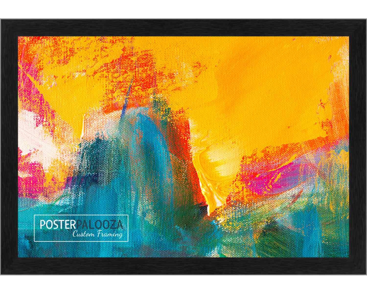 Photo Size Classic Modern Grey Frame – UV Acrylic, Backing, Hanging Hardware