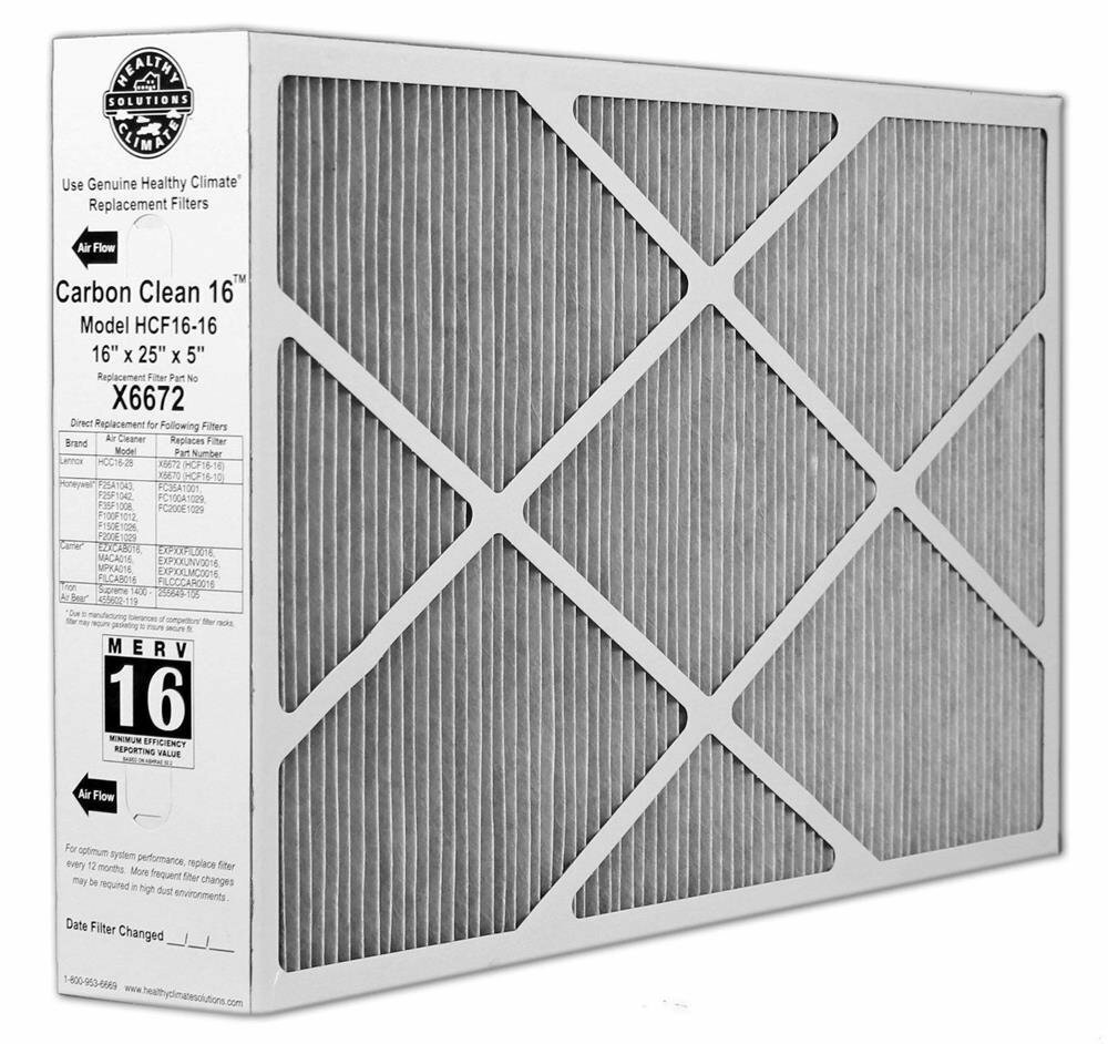 Lennox X6672 Carbon Clean 16″ x 25″ x 5″ MERV 16