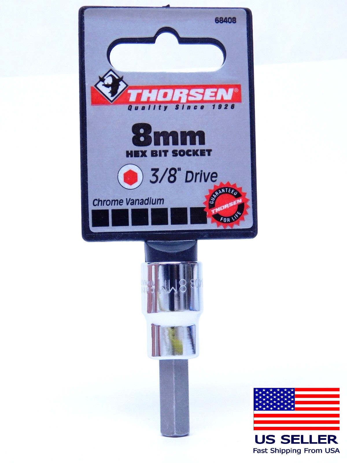 NEW – Thorsen 8mm HEX ALLEN BIT WRENCH SOCKET – 3/8″ DRIVE (HR)