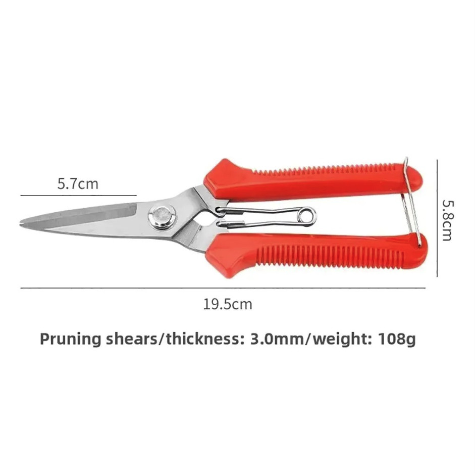 1pc Garden Pruning Shears Stainless Steel Bonsai Scissors Cutter – NEW