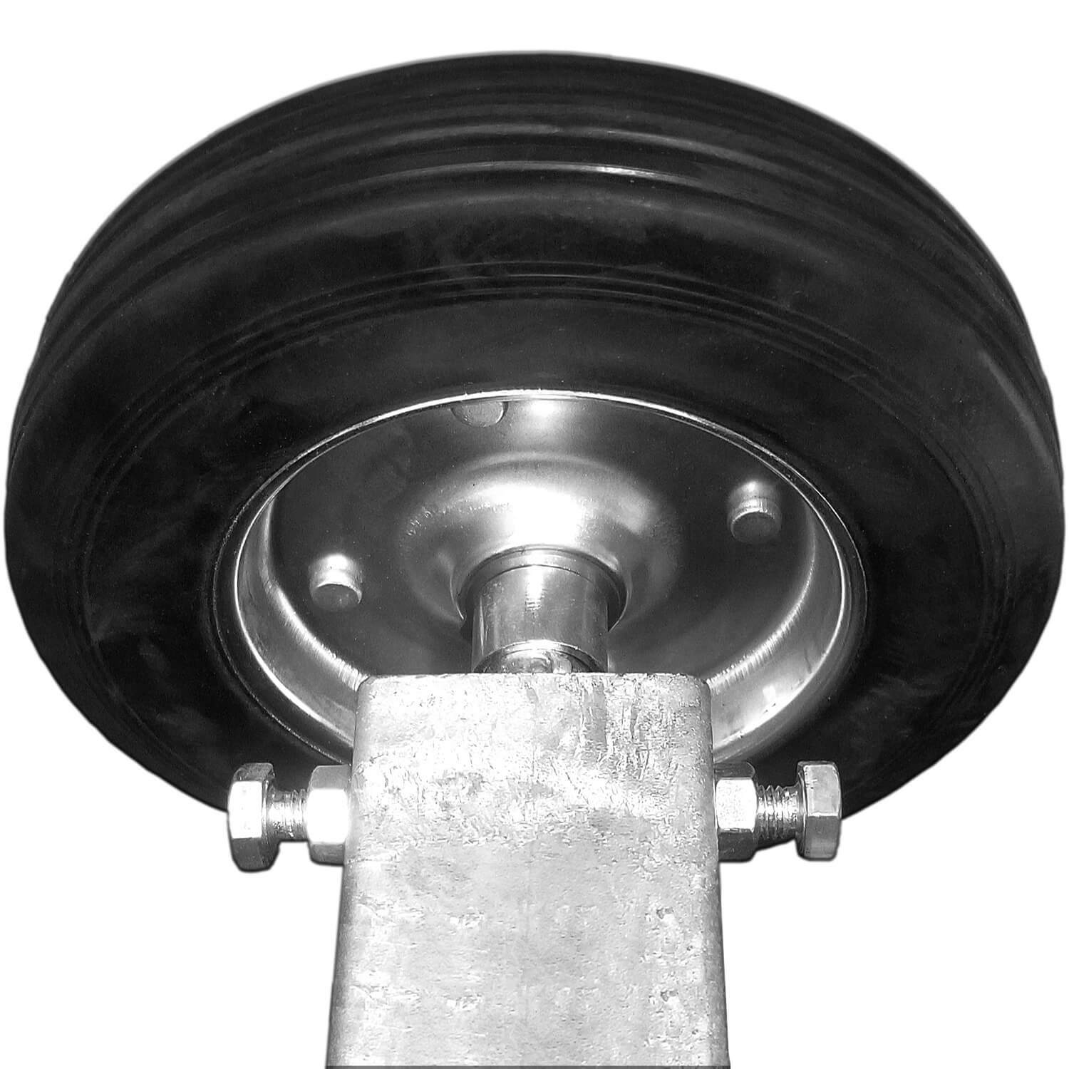 WIDE STANCE 6-INCH Rolling Residential Gate Wheel Carrier for Chain Link Fences
