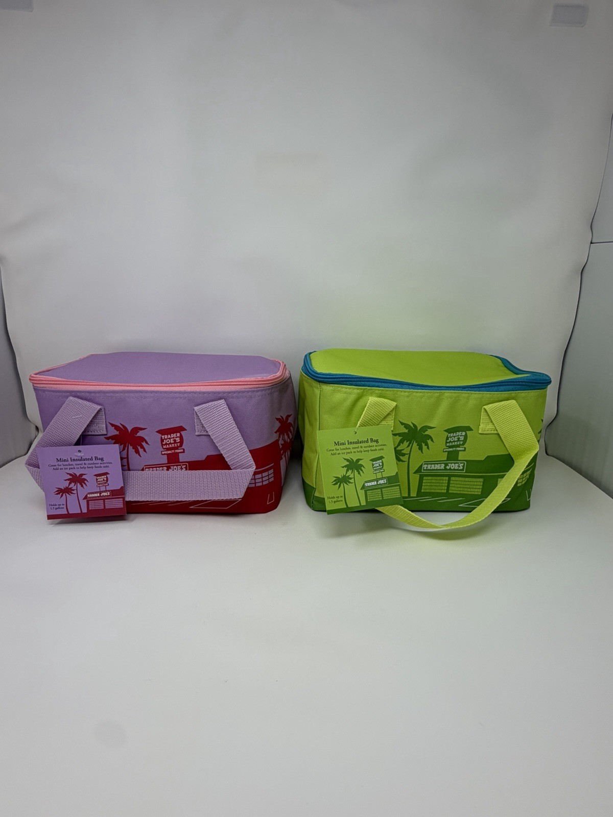 Trader Joe’s Mini Insulated Tote Cooler Bag Summer Collection – Set Of 6