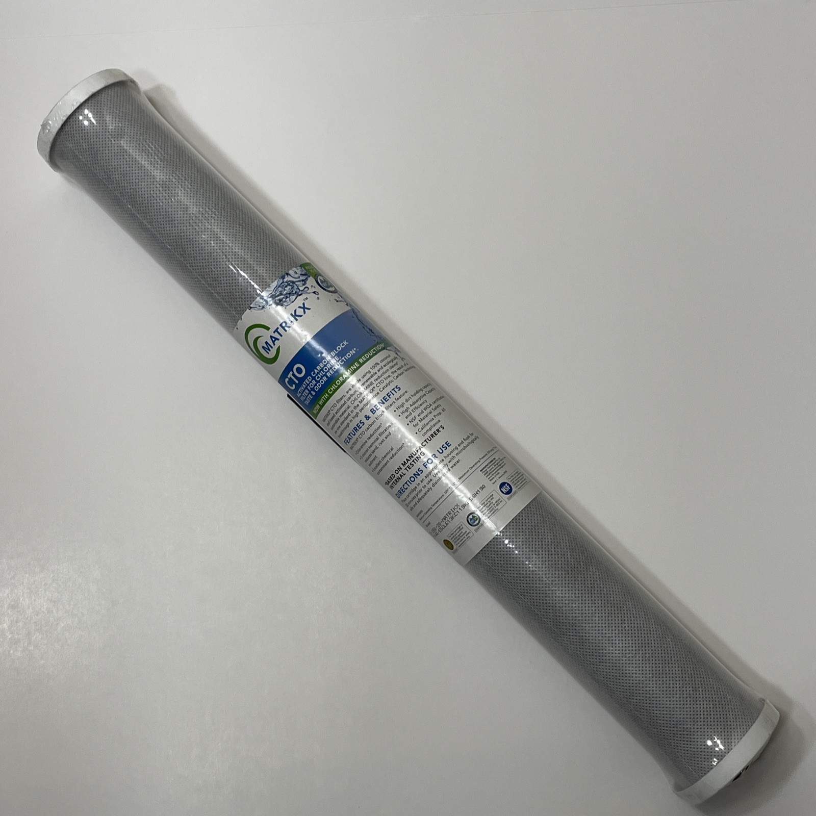 Matrikx 32-250-20 CTO 5-Micron Filter 20″ Chlorine/Taste/Odor Filtrex Carbon