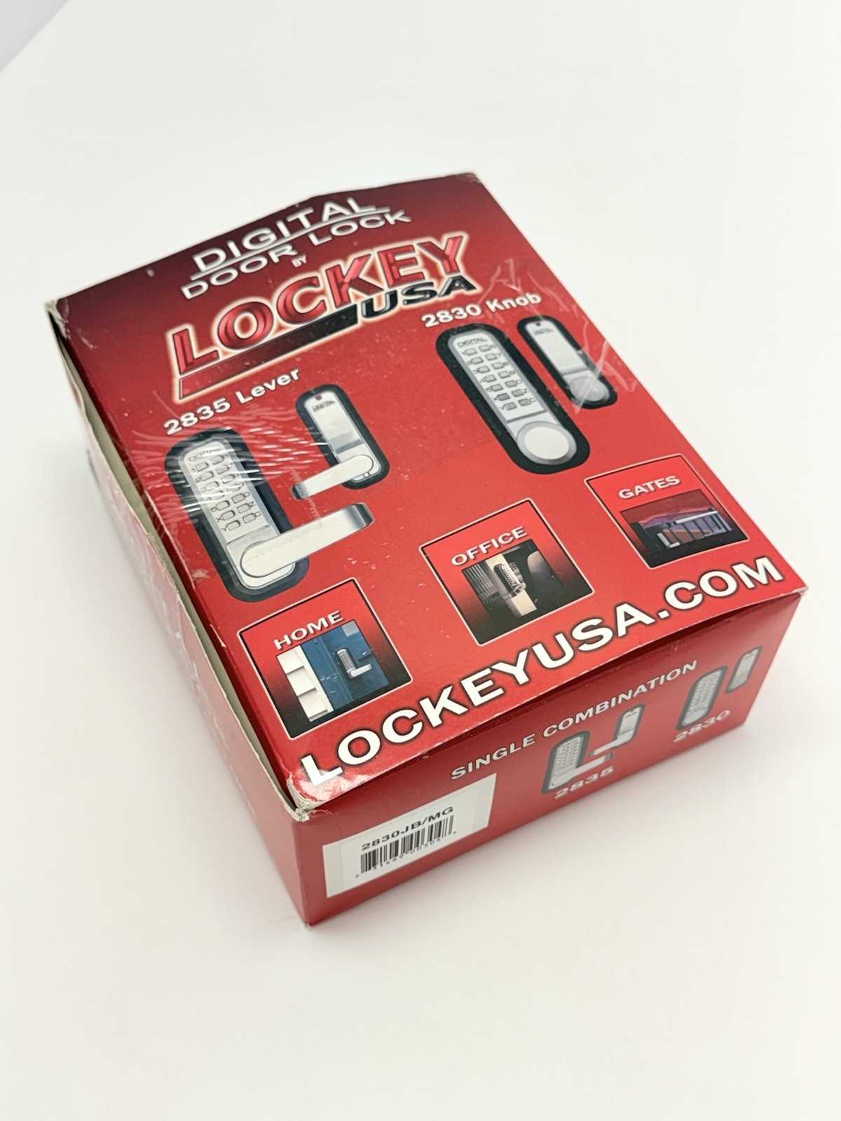 Lockey 2830JB/MG 2000 Series Keyless Entry Single Combination Knob Set – Black