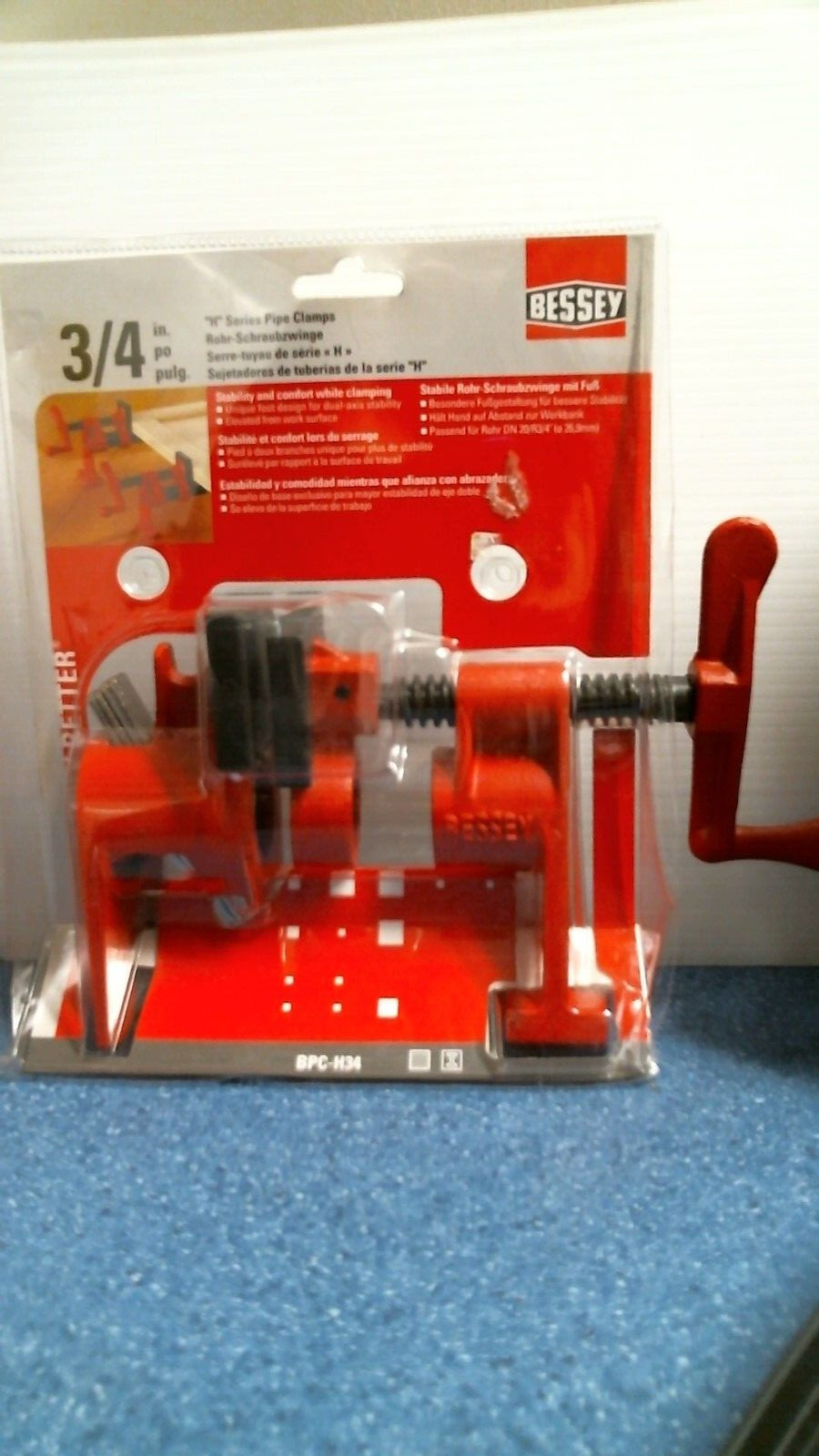 Bessey BPC-H34, 3/4″ “H” Series Pipe Clamp, FREE SHIPPING