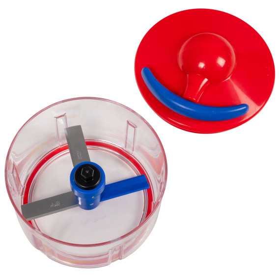 2-Pack: Kuhn Rikon 2-Cup Pull Chops Kitchen Chopper with Gift Boxes (Red/Blue)
