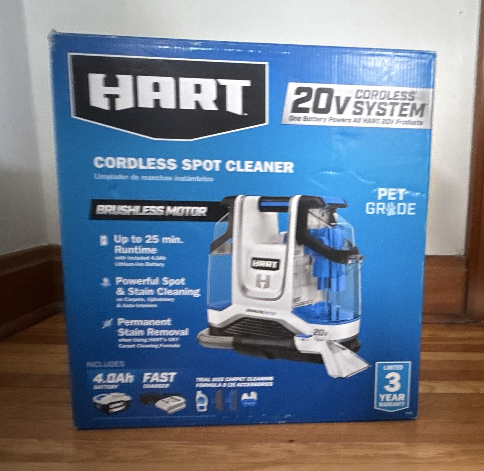 (Tool Only) HART 20V Cordless Brushless Spot Cleaner Kit HPSP25B (Tool Only)