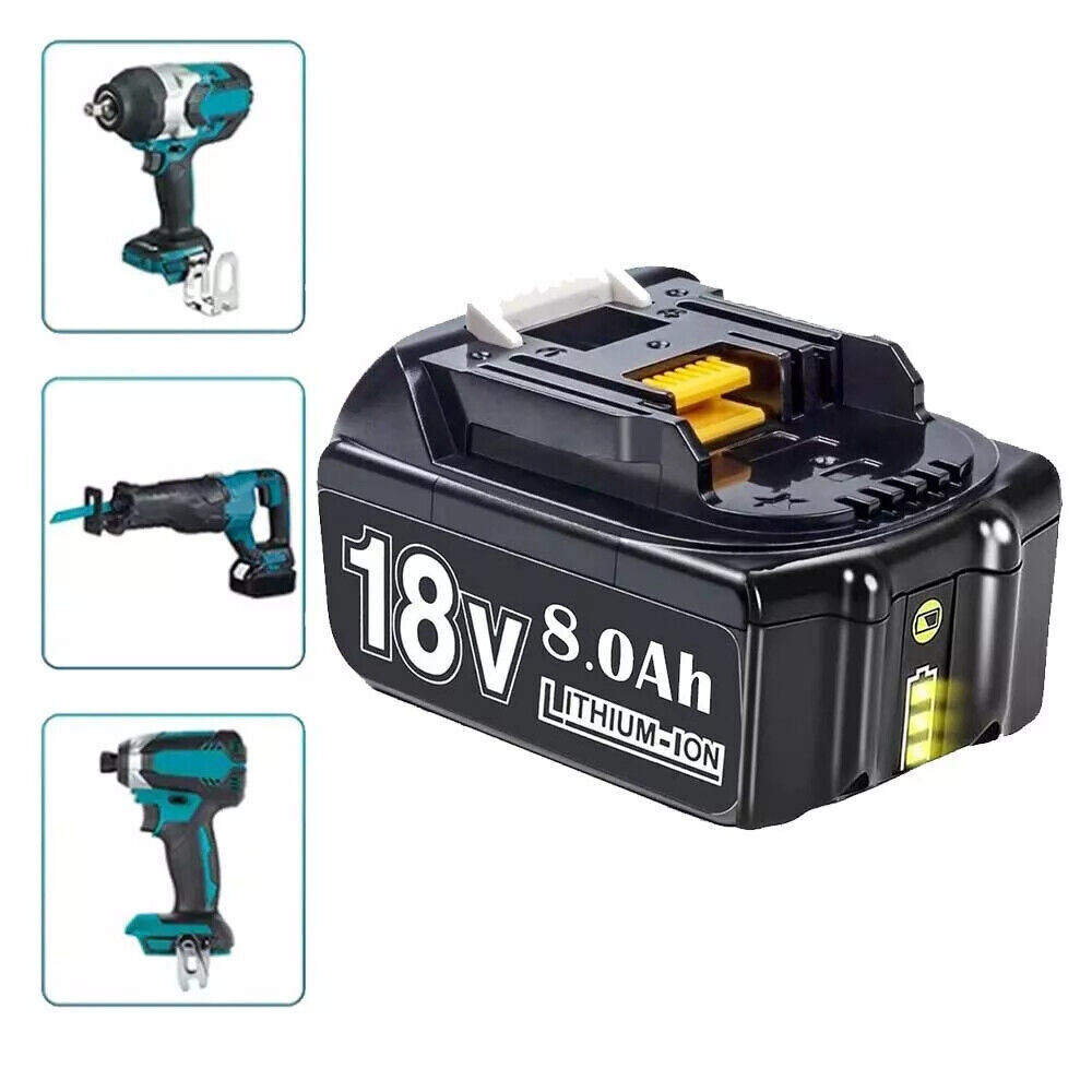 2Pack 8.0Ah 18V For Makita LXT Lithium-Ion BL1830 BL1850 BL1860 Tool Battery