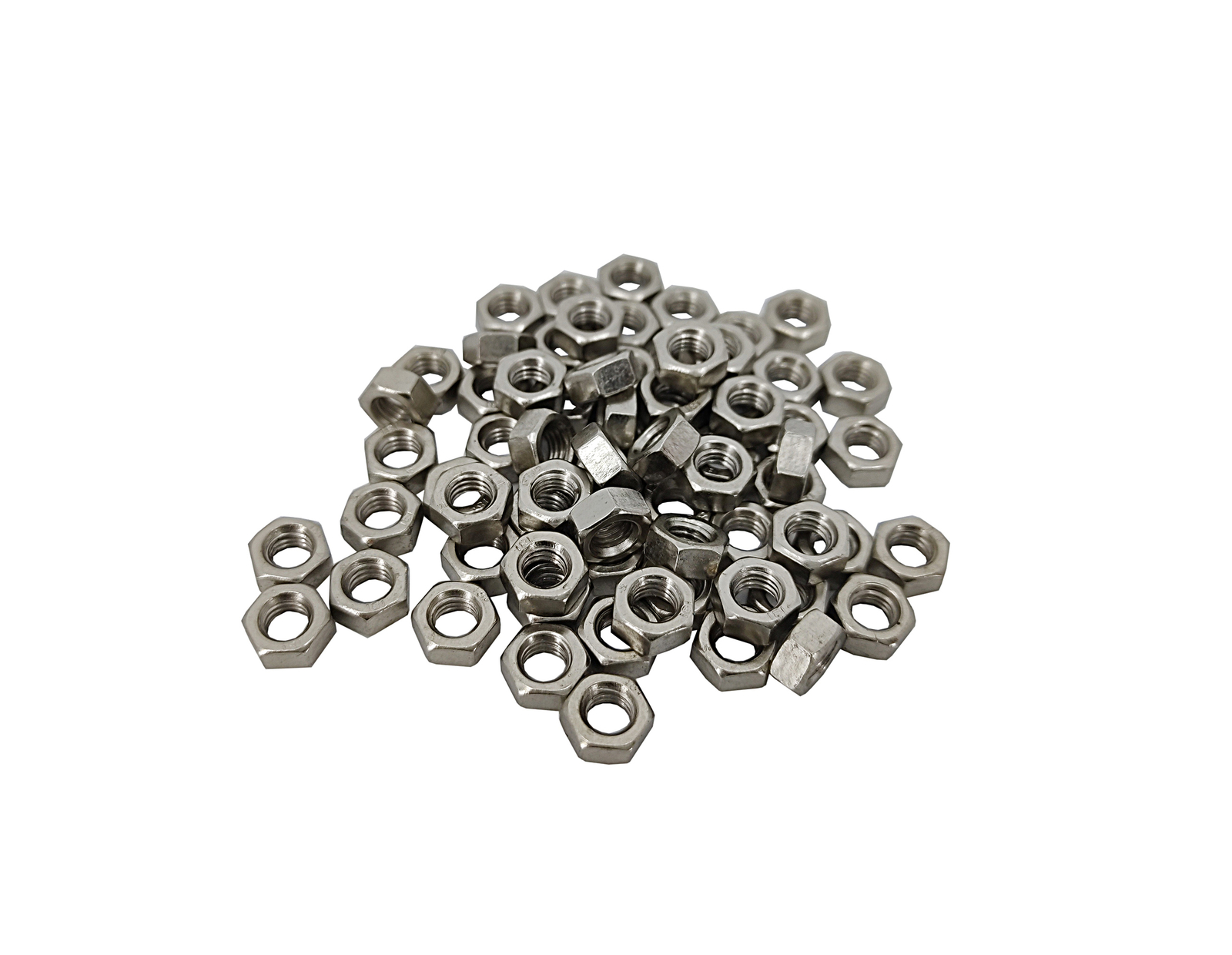 M3 Hex Head Steel Nuts (100PK), 0.5MM Pitch, 5.32MM Width