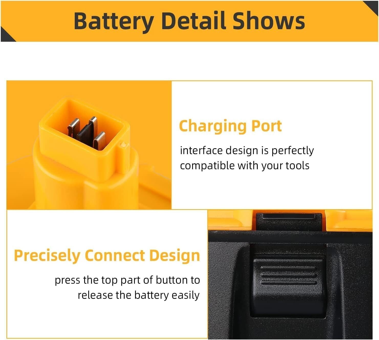 2PACK 18V For Dewalt 18 VOLT XRP Ni-MH 7.0Ah Battery DC9099 DC9096 DC9098 NEW