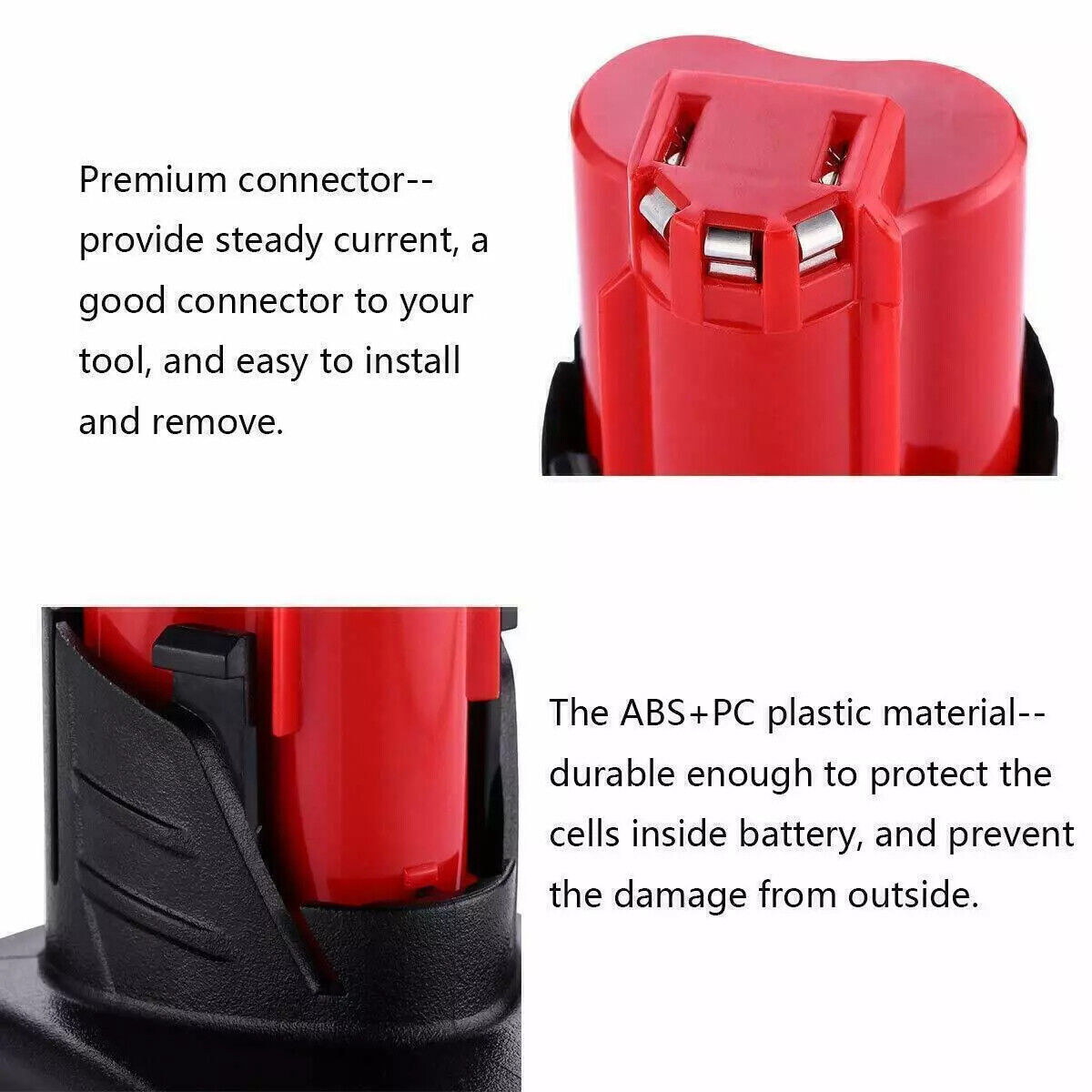 2X For Milwaukee for M12 LITHIUM 12V Battery 3.5Ah Extended Capacity 48-11-2460