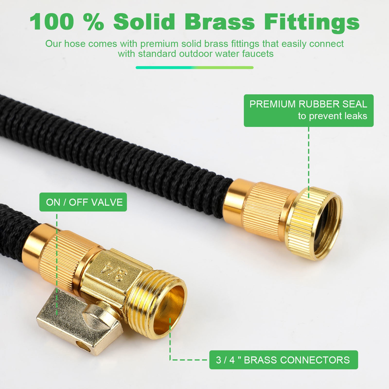 Outdoor Expandable Flexible Garden Water Hose Magic Pipe 50/75/100/150ft