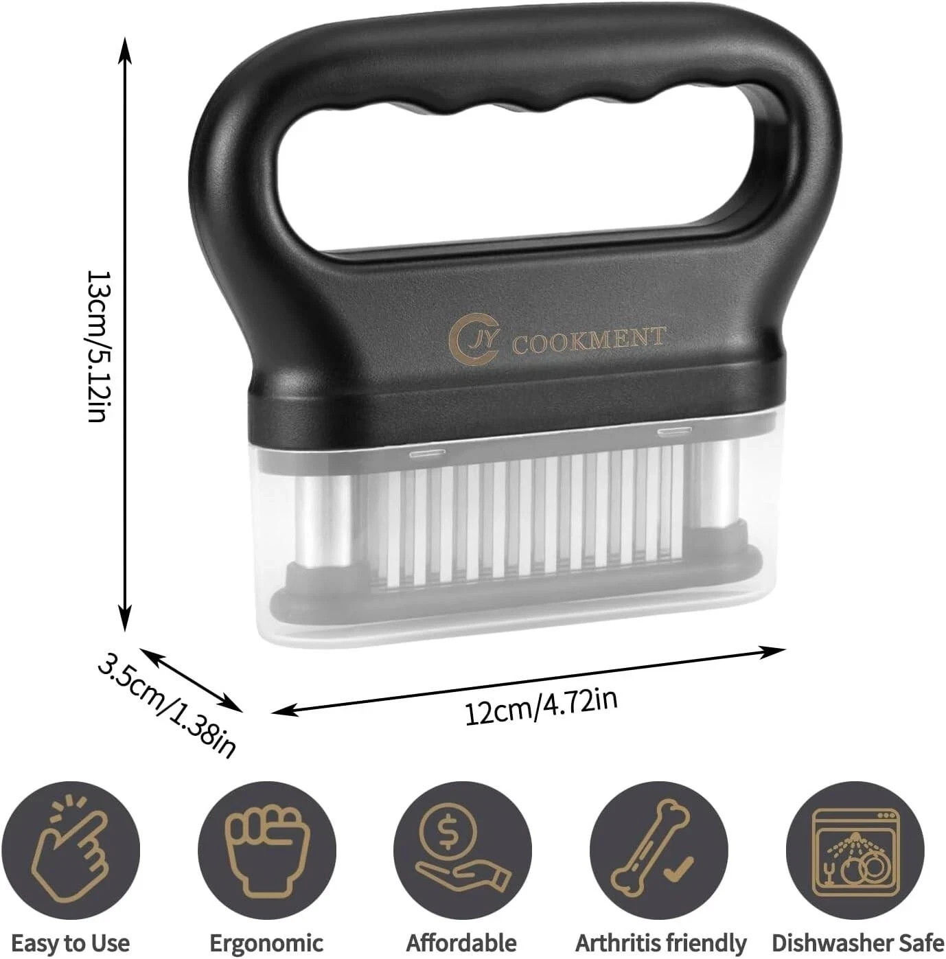 48 Blade Meat Tenderizer Tool Stainless Steel Needle Steak Beef Kitchen Gadget