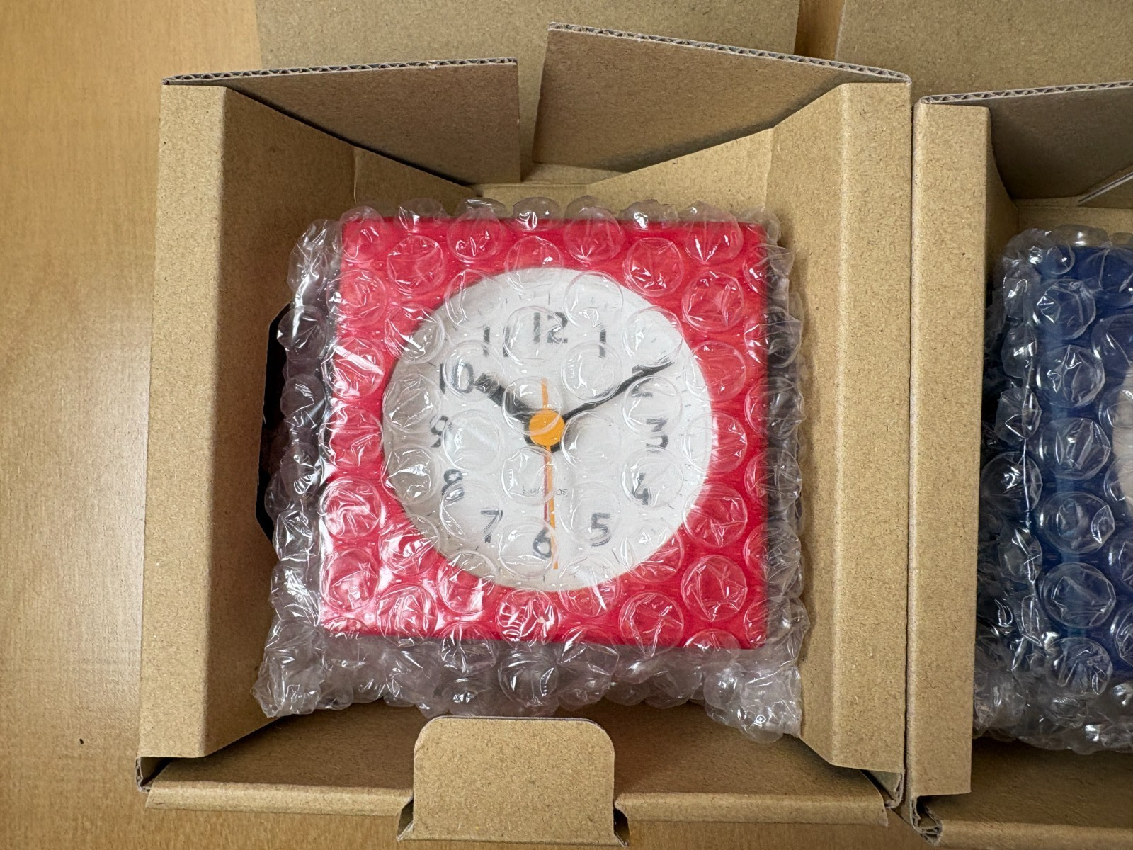 NEW Lemnos Table Clock PA18-02 – Wood / Analog Alarm Clock Farbe Japan