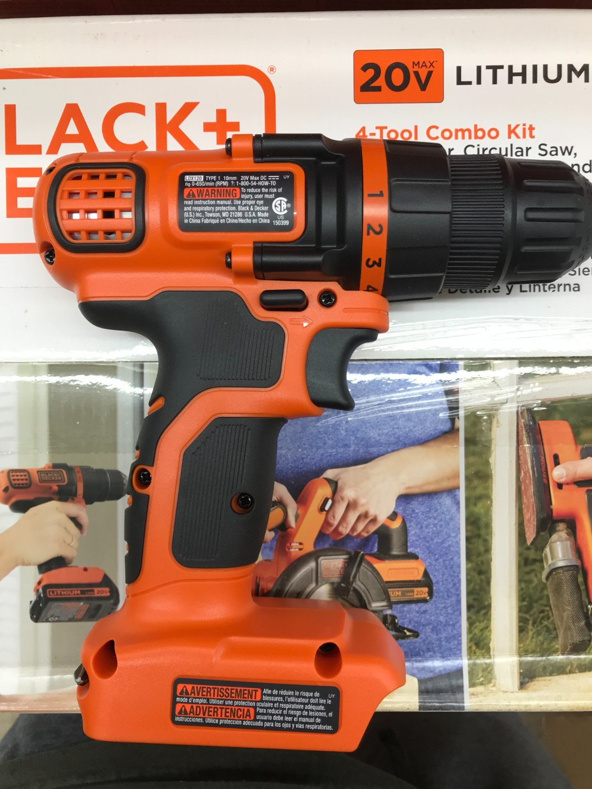 BLACK+DECKER LDX120 3/8″ 20V 20 VOLT LITHIUM ION CORDLESS DRILL DRIVER – NEW