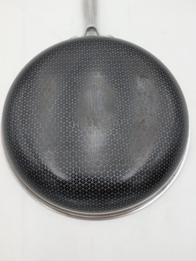 HexClad Hybrid 10” Nonstick Frying Pan w Temper Glass Lid- Used