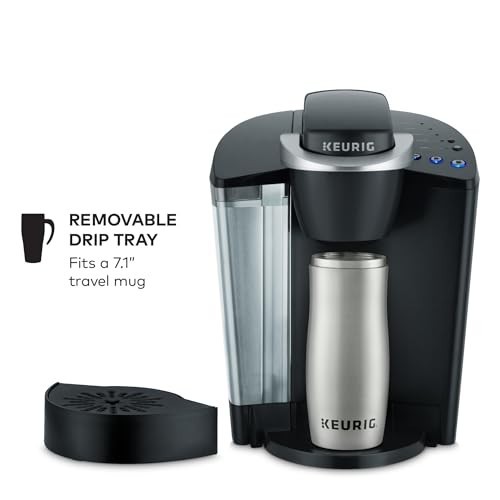 Keurig K-Classic Single Serve K-Cup Pod Coffee Maker, with 3 Brew Sizes, 48oz…