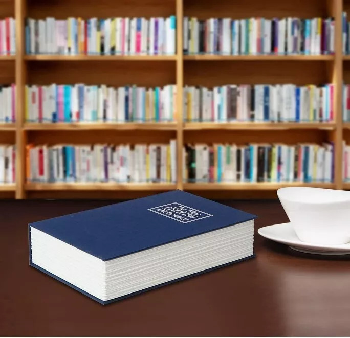 Book Safe Box with Combination Lock Dictionary Diversion Safe Secret Hidden Box
