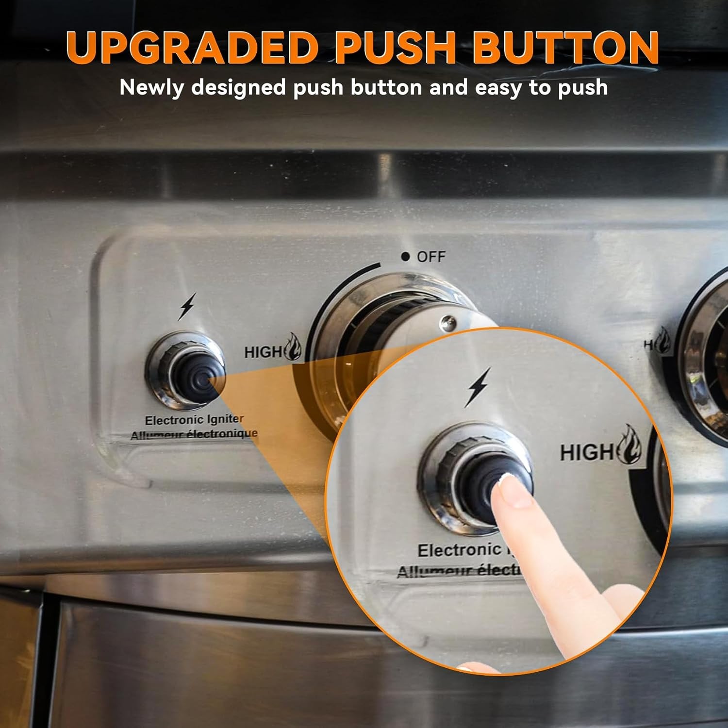 Grill Push Button Igniter Replacement for Brinkmann Grillmaster Grillware Others