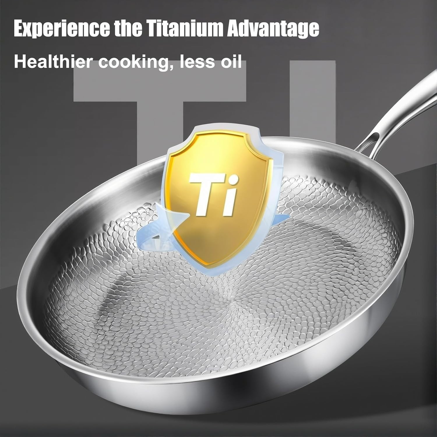 NEW Titanium Hammered Pan 2025 Multifunctional Ultra-Durable Non Stick Heating