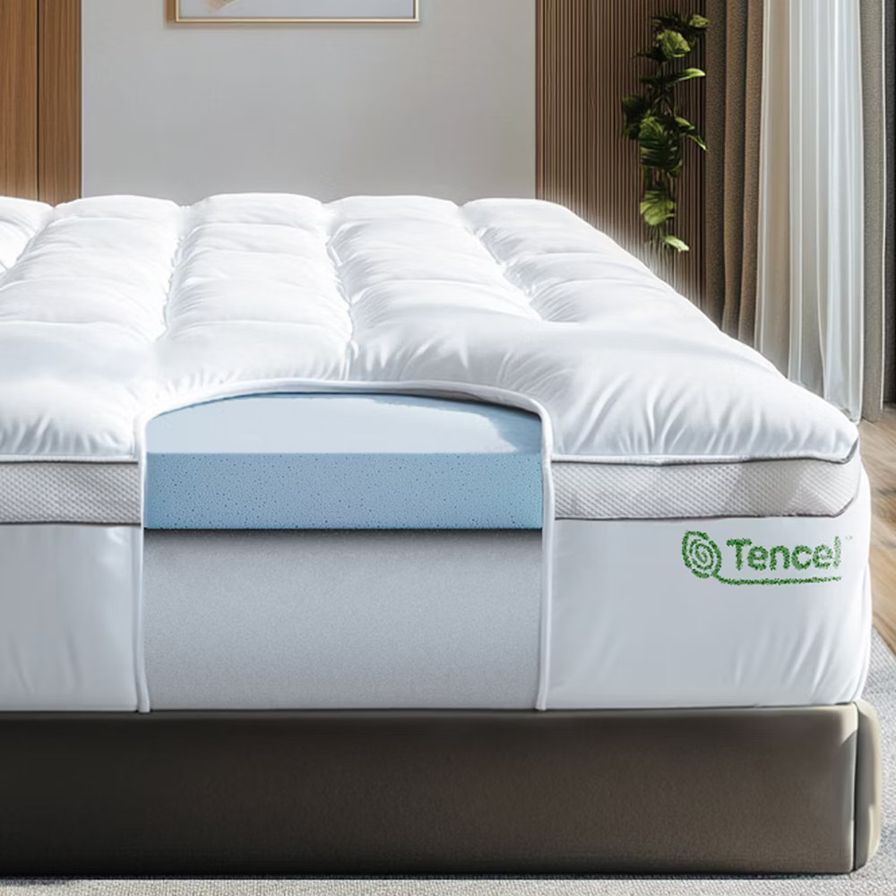 Mattress Topper – 4 Inch – CertiPUR-US Certified Gel Memory Foam –