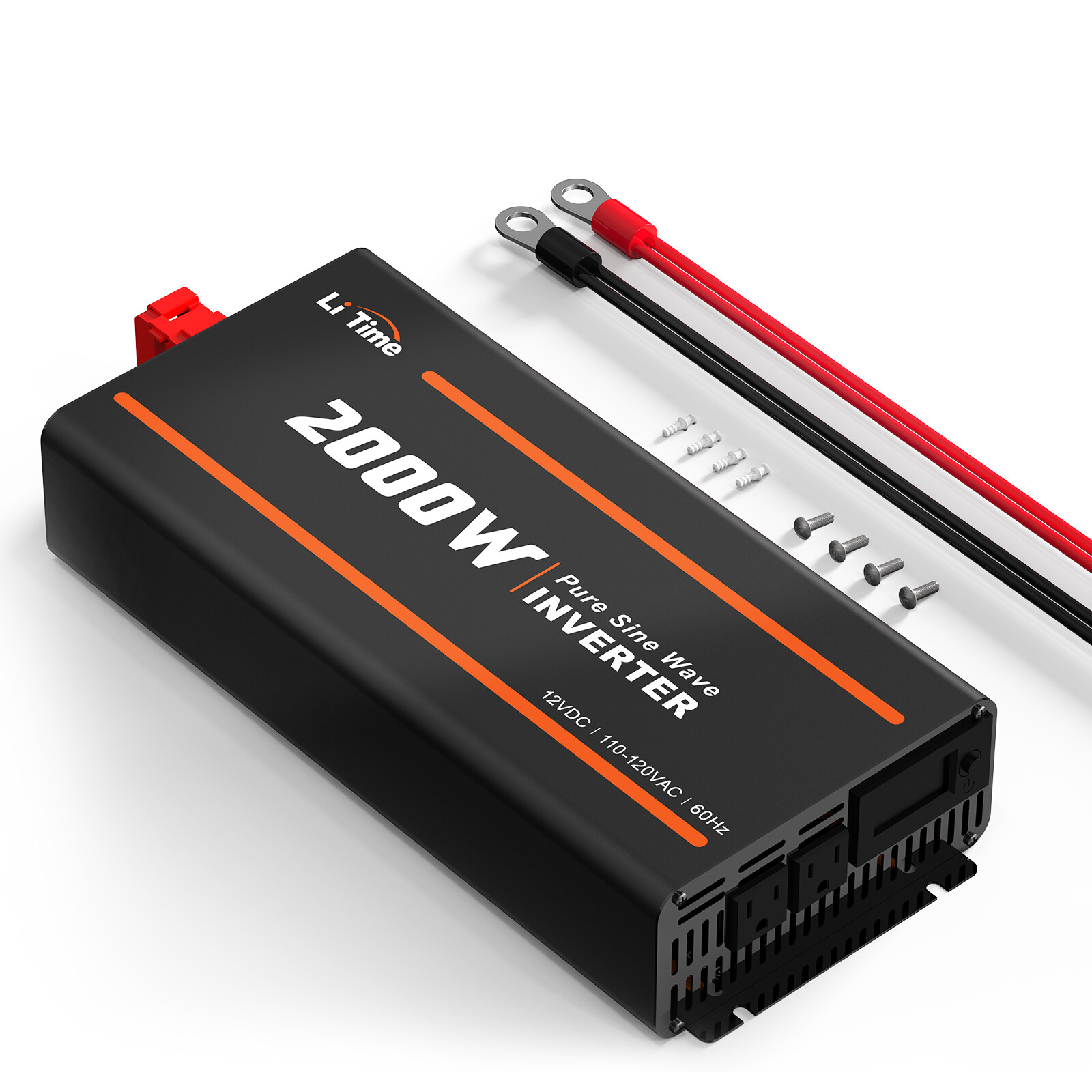 LiTime 2000W Pure Sine Wave Inverter 12V DC to 120V AC Converter for RV Marine