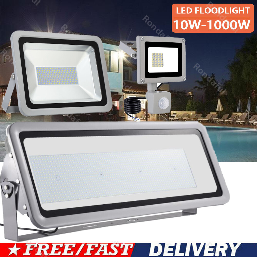 1000W 800W 500W 300W 200W 150W 100W 50W 30W 20W 10W LED Flood Light Outdoor Lamp