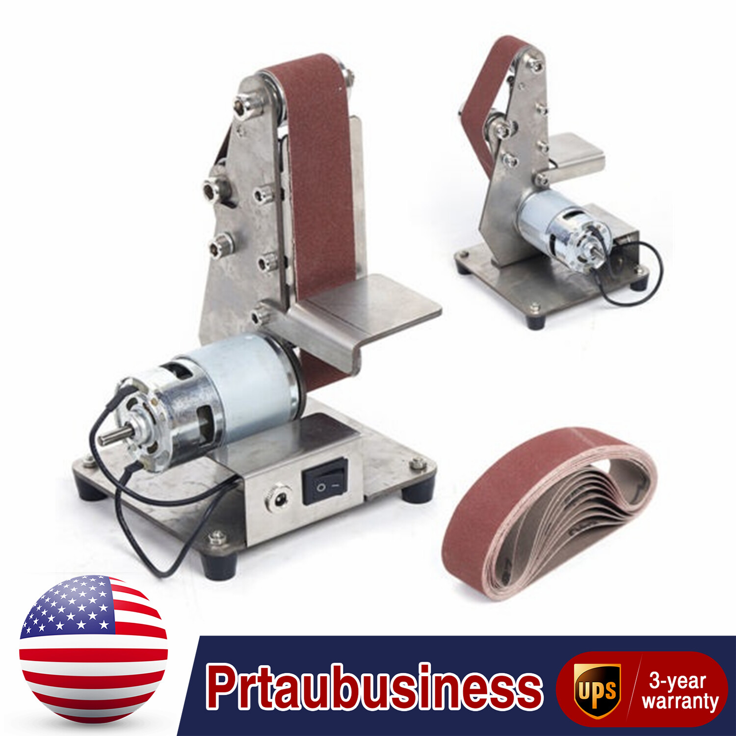 Electric Mini Belt Sander Knife Sharpener with Adjustable Speed & Angle