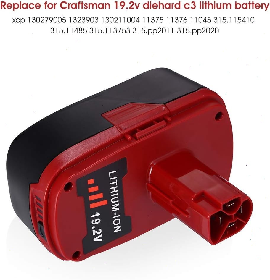 2pack 19.2 Volt XCP 8.0Ah Lithium Battery For Craftsman C3 Diehard PP2025 PP2030