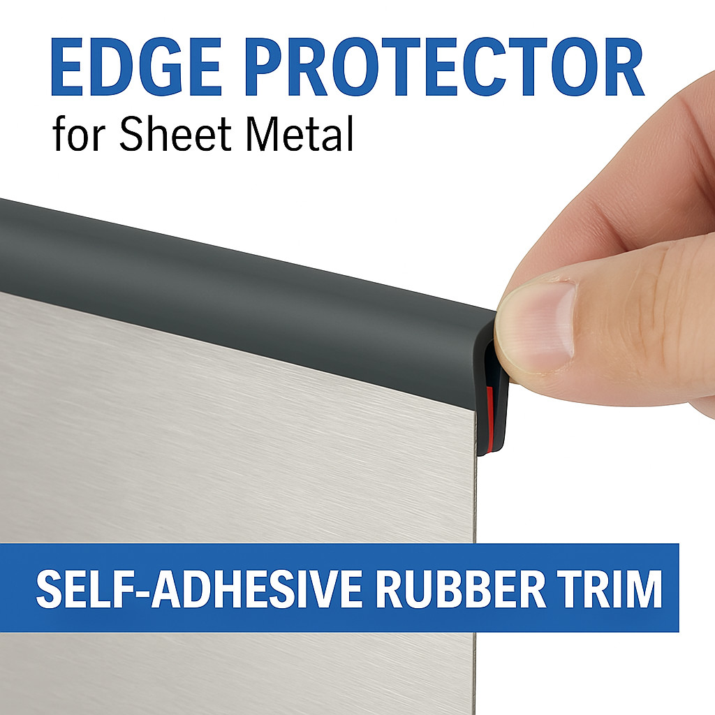 Rubber Edge Trim U Channel Self Adhesive 10FT Black EPDM Seal 1/16″ Car Door