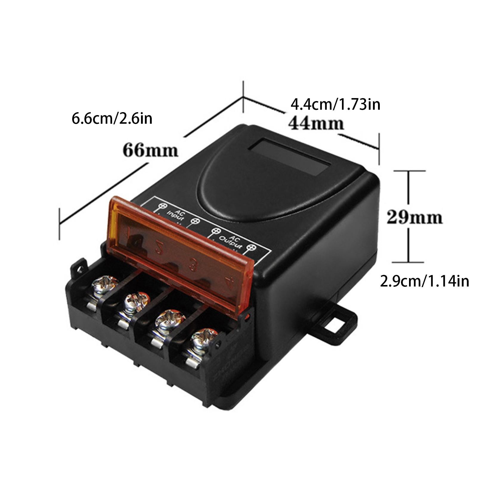 AC 90-220V 30A RF Relay Wireless Remote Control Switch + 433MHz Remote