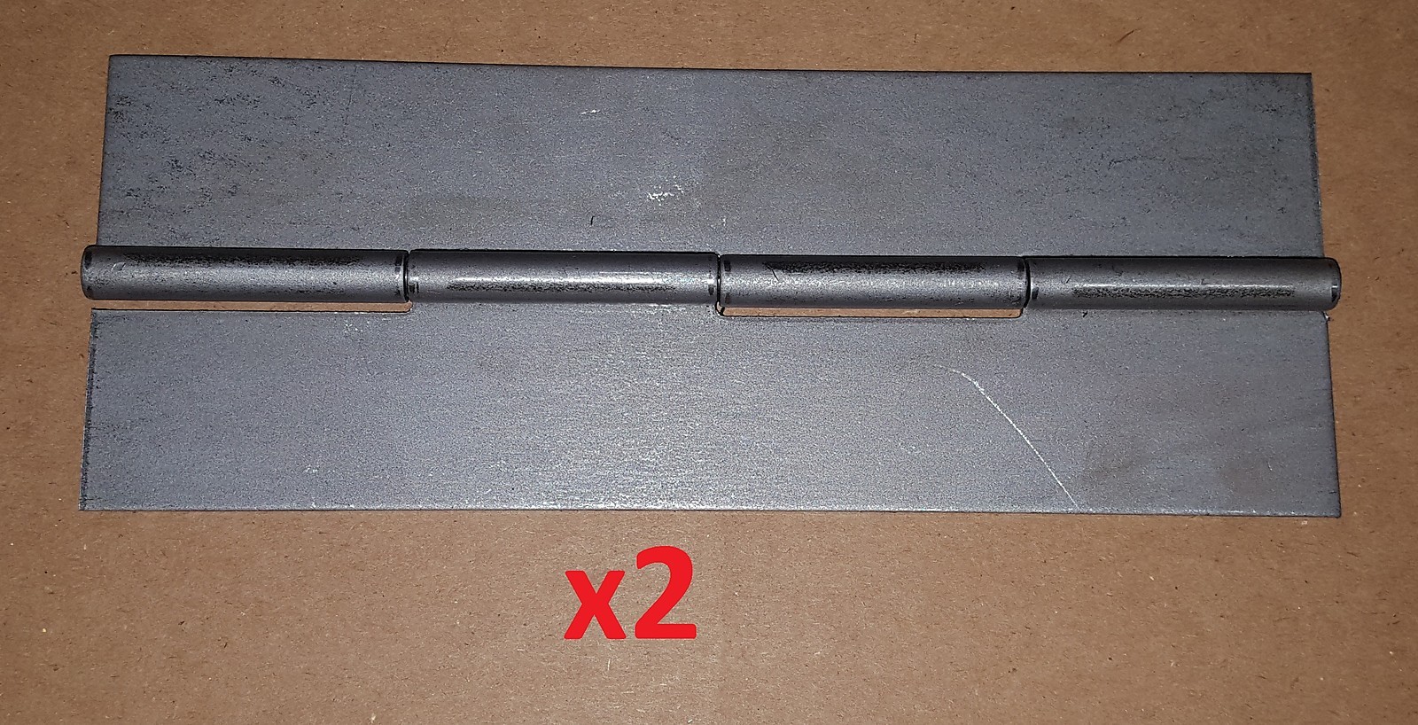 2 pc .075 Steel Piano Hinge 8 x 3 Continuous Door/Boat/Sheet Metal/Wood Working/