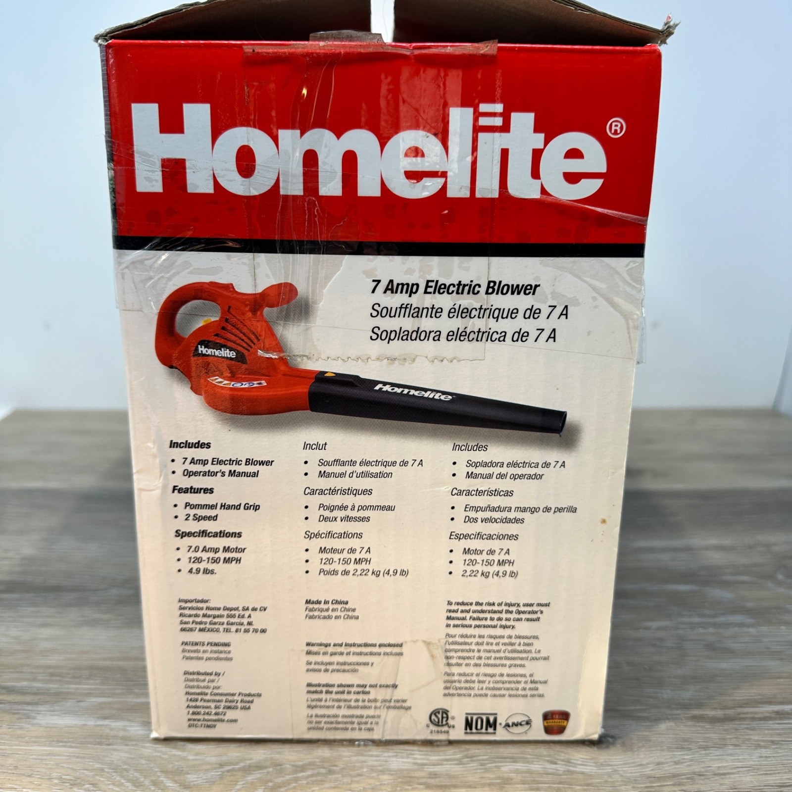 Homelite 2-Speed Electric Leaf Blower 150mph – UT42100A – Excellent Condition