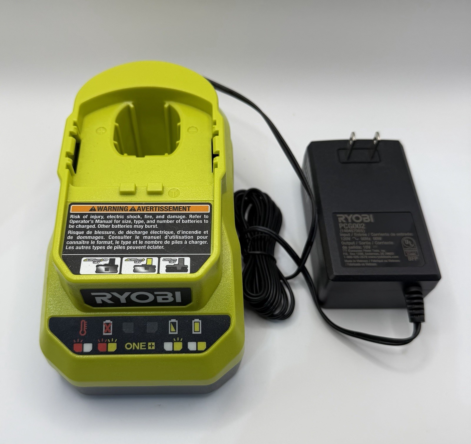 Ryobi PCG002 18V Fast Battery Charger Lithium-Ion, Tool-Only