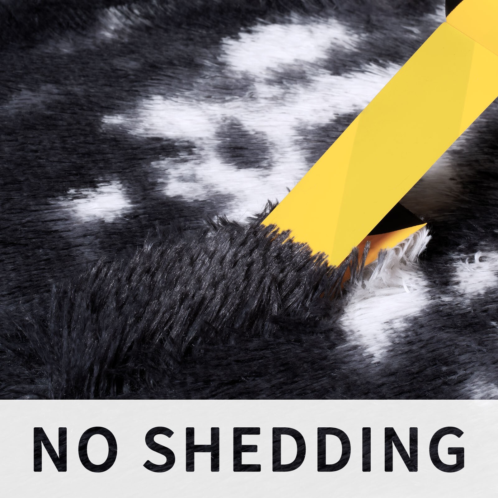 Large Non-Slip Fluffy Rug, Shaggy Plush Carpet for Living Room or Bedroom
