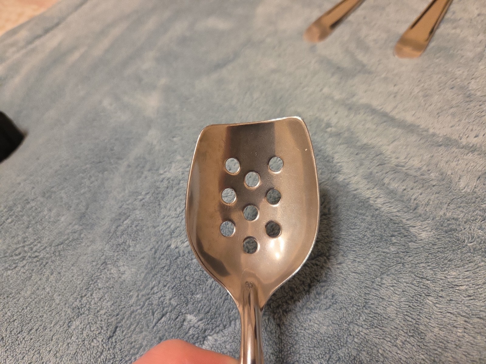 Lot Of 6 Richcraft Stainless Steel Serving Spoons 8.5” Made in USA