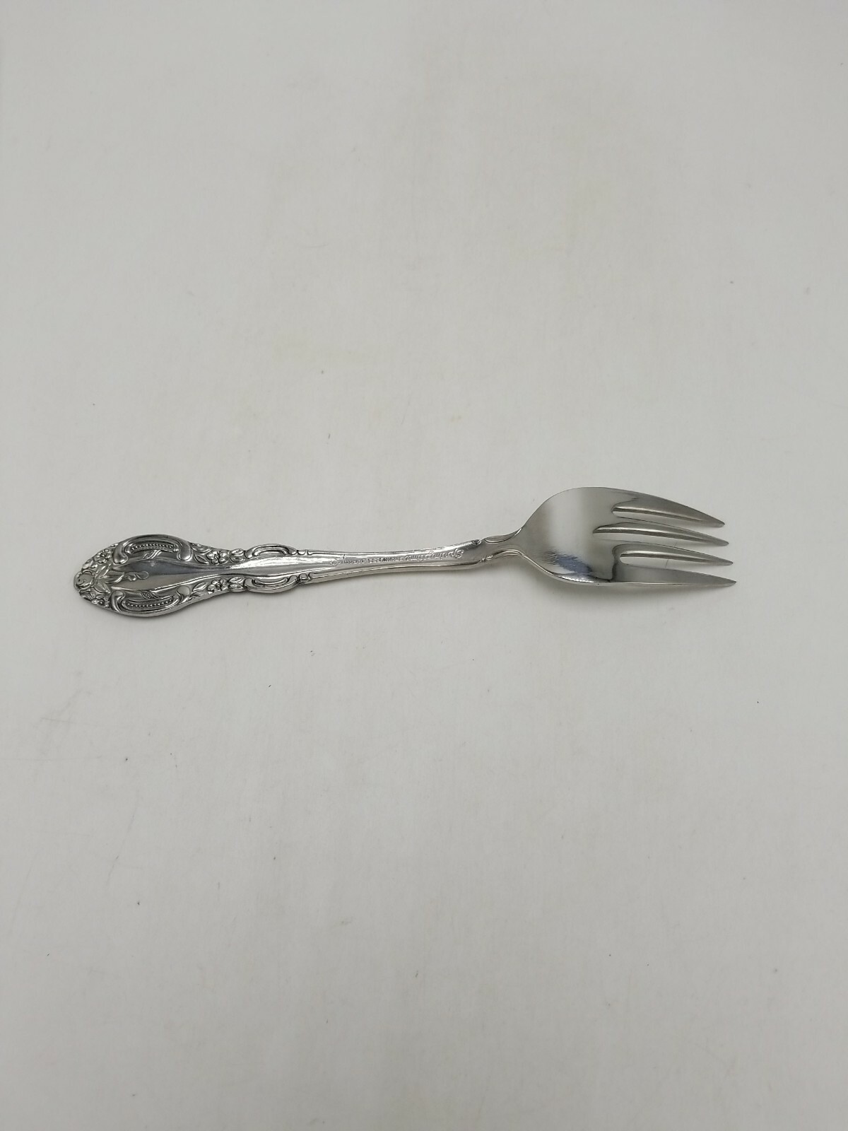 Unknown Manufacture Japan “Springtime” Stainless 6 5/8 Inch – Salad Fork – Mint