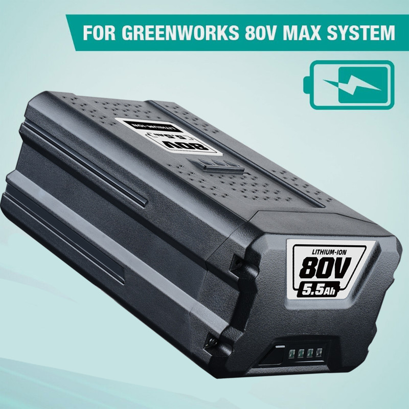 80V Lithium Ion 5.0Ah Rechargeable Li-ion Battery BAB727 GBA80200 FOR Greenworks