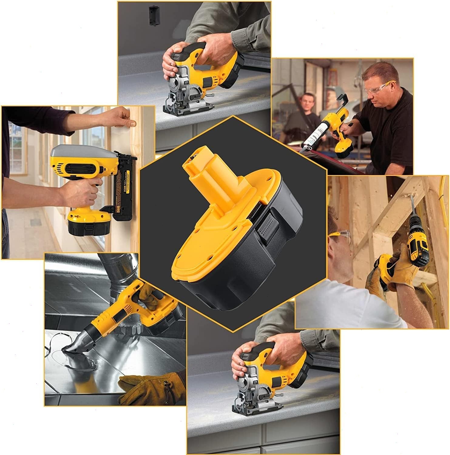 4PACK 2PACK 18V For Dewalt 18 VOLT XRP Ni-MH 7.0Ah Battery DC9099 DC9096 DC9098