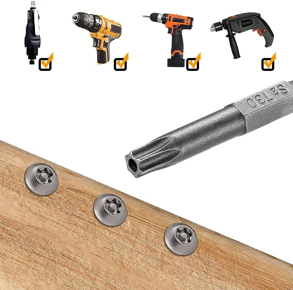 Security Torx Bit Set +Hex Key Allen Bit Set-For Power Drill & Impact Driver Lot