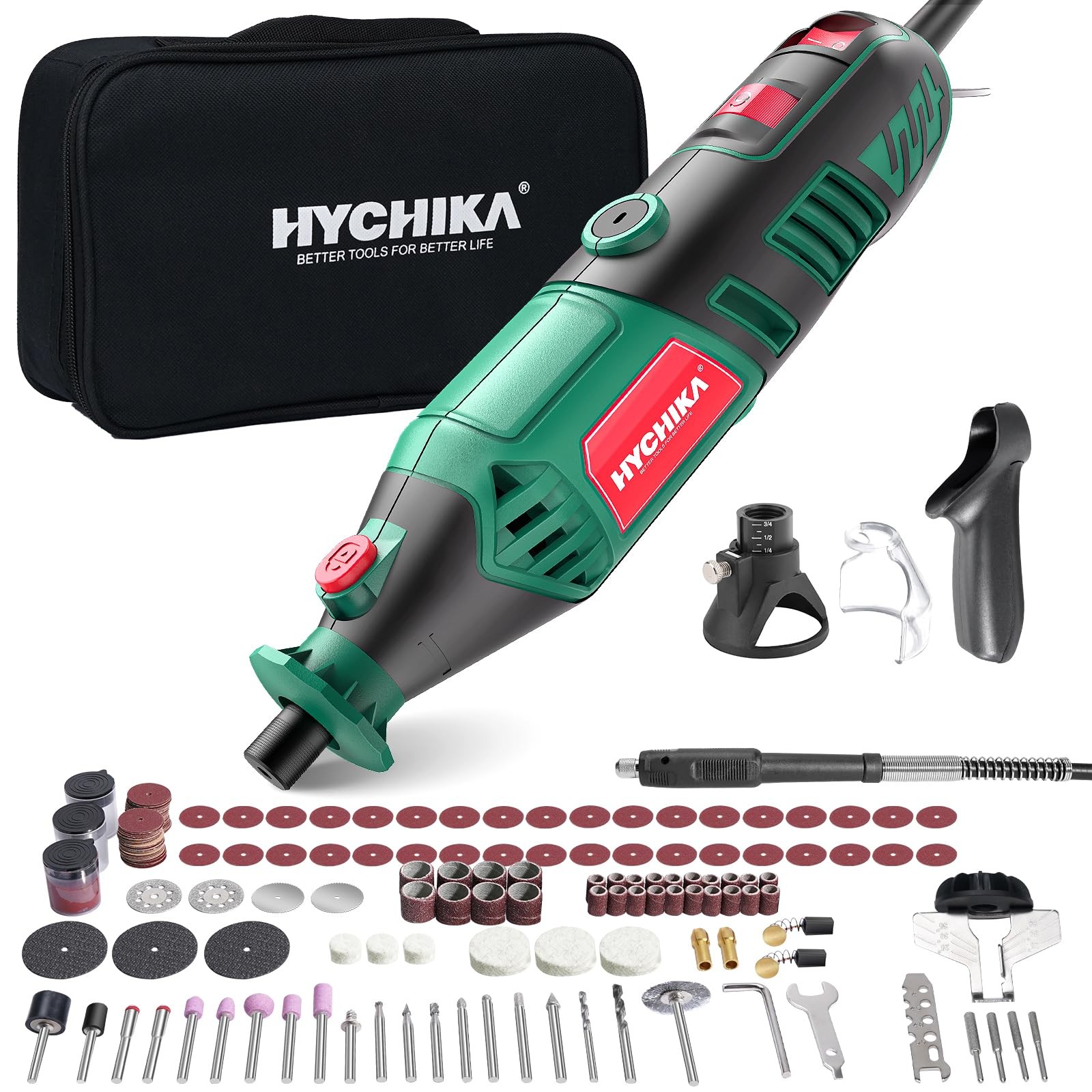 HYCHIKA 8000-35000 RPM Variable Speed Rotary mini, 1 Set of 180w Tool