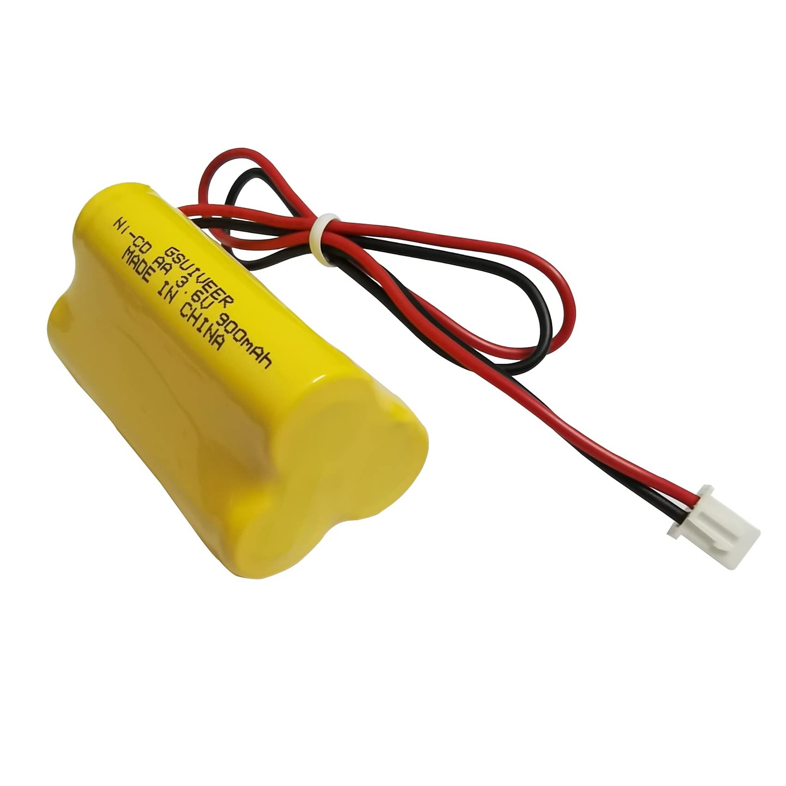 3.6V 900mAh Ni-Cd Exit Sign Emergency Light Battery Pack Compatible Unitech 6