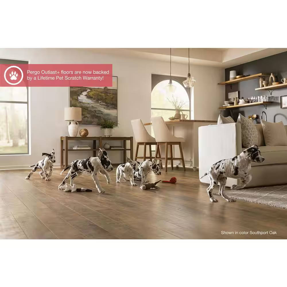 Outlast+ Honeysuckle Oak 12 Mm T X 6.1 In. W Waterproof Laminate Wood Flooring (