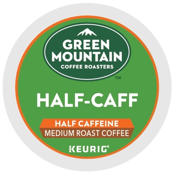 Green Mountain Coffee Roasters Half Caff Coffee, K-Cup Pods, Medium Roast, 24ct