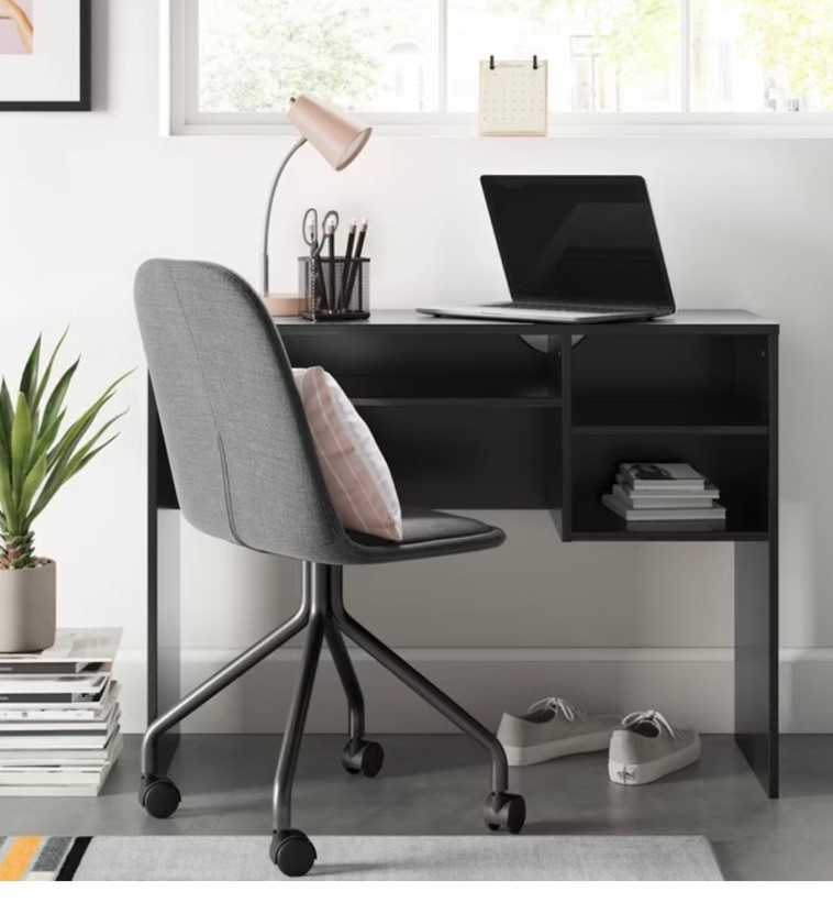 Room Essentials Writing Desk Black Wood Computer Desk Home Office Study