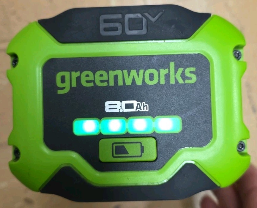 Greenworks Ultra Power 60V 8.0Ah Battery LB6081 – TESTED –