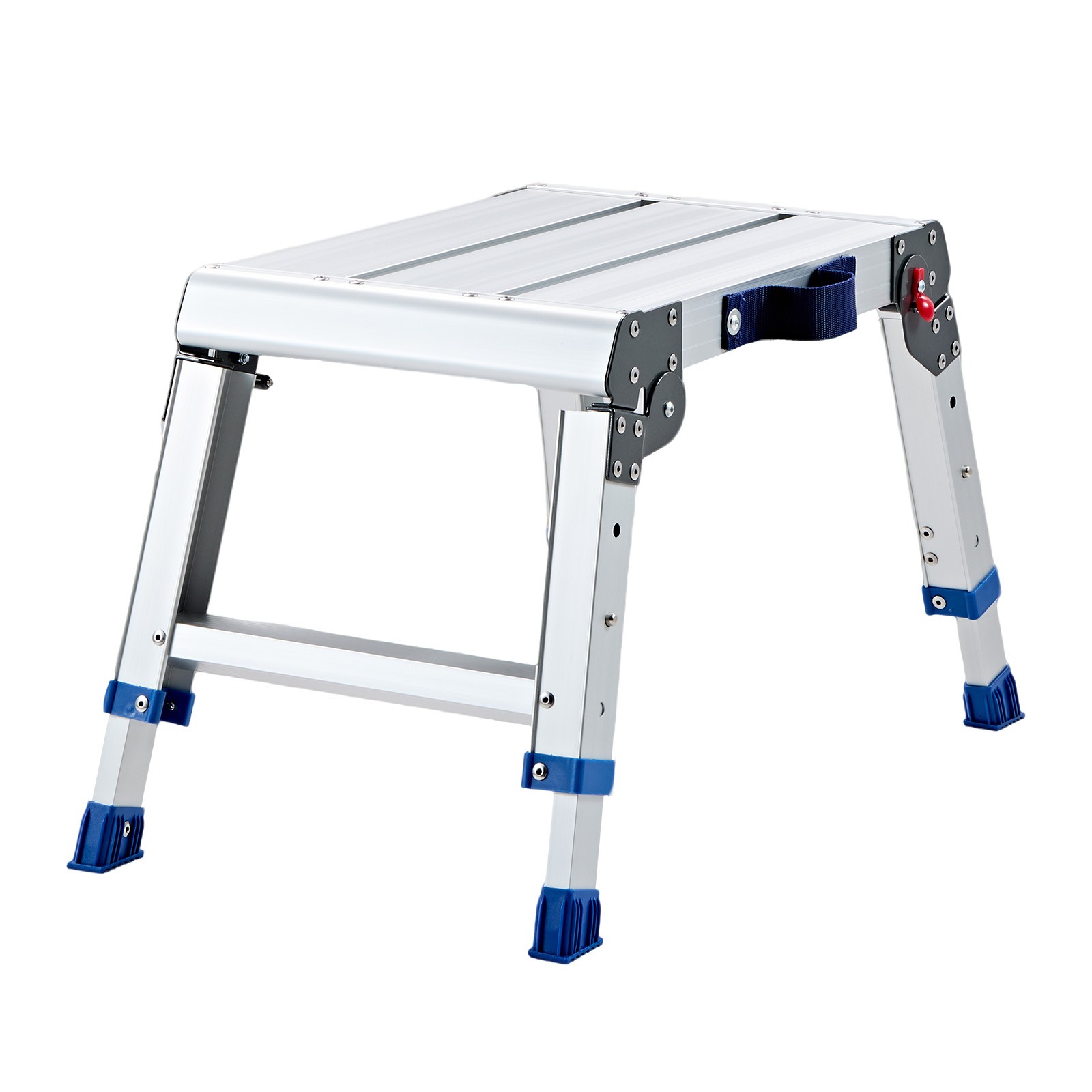 VEVOR Folding Work Platform Adjustable Height 12-16 in 500 lbs Step Stool