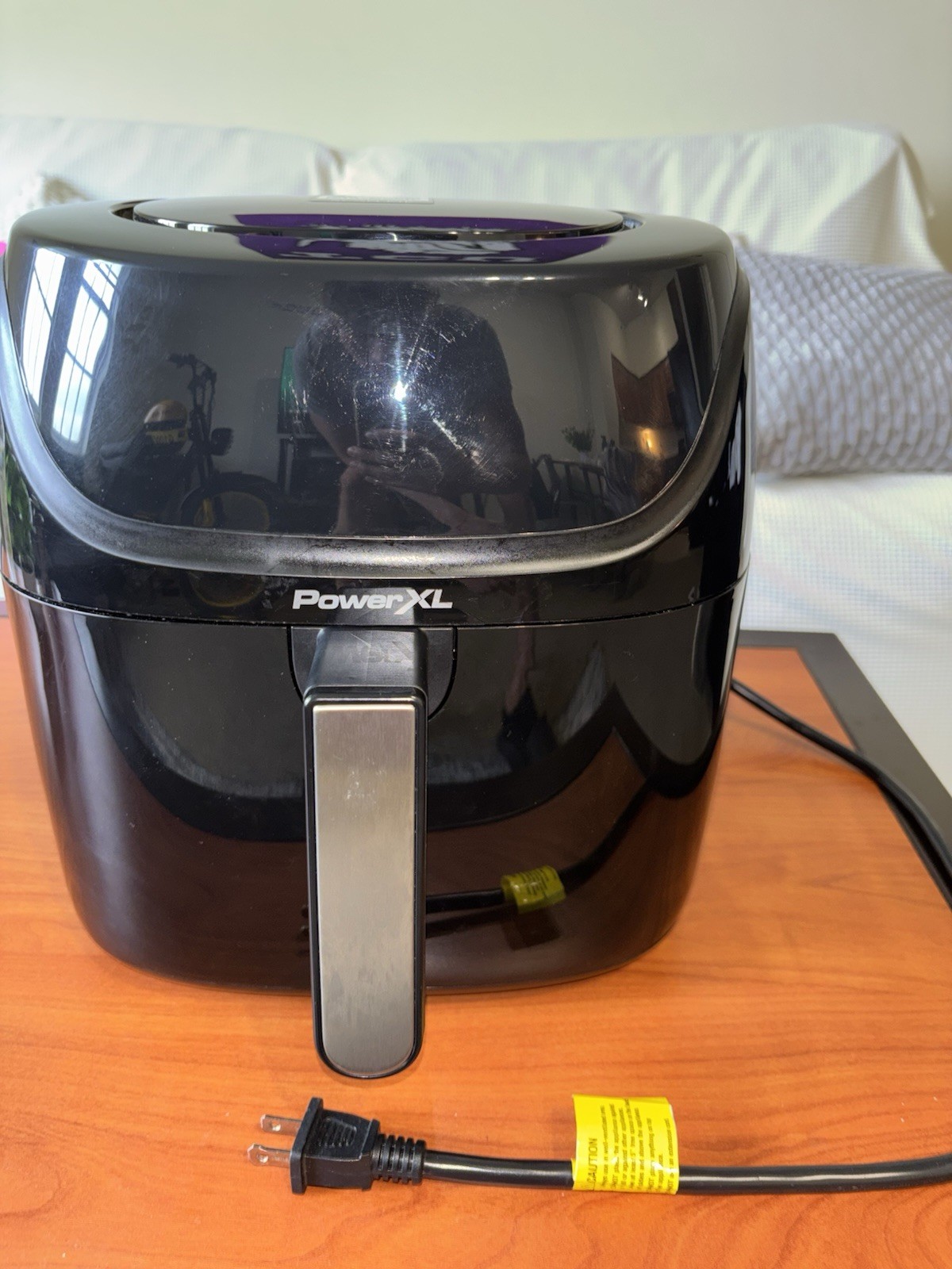 PowerXL Vortex Pro Air Fryer Black Digital Display Basket Dishwasher-Safe Parts