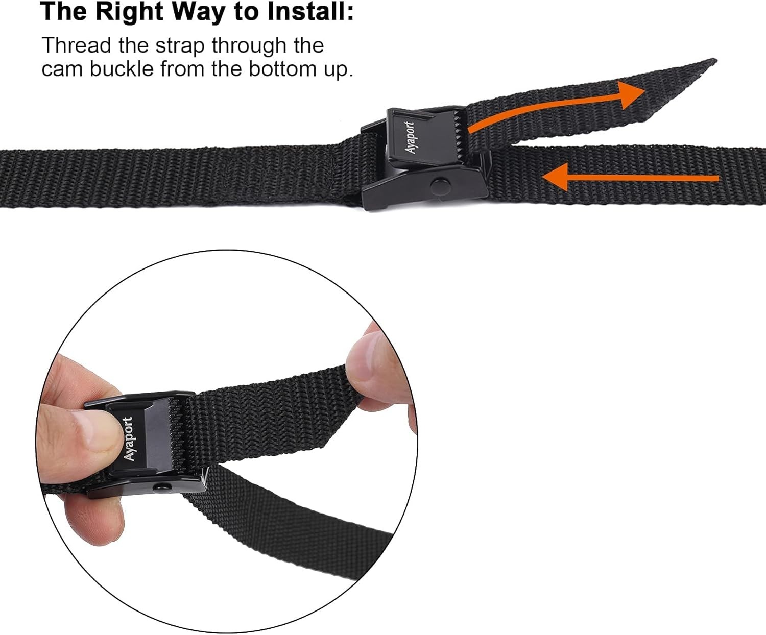 Lightweight 260lbs Capacity Ayaport Adjustable Straps – Perfect for All Loads